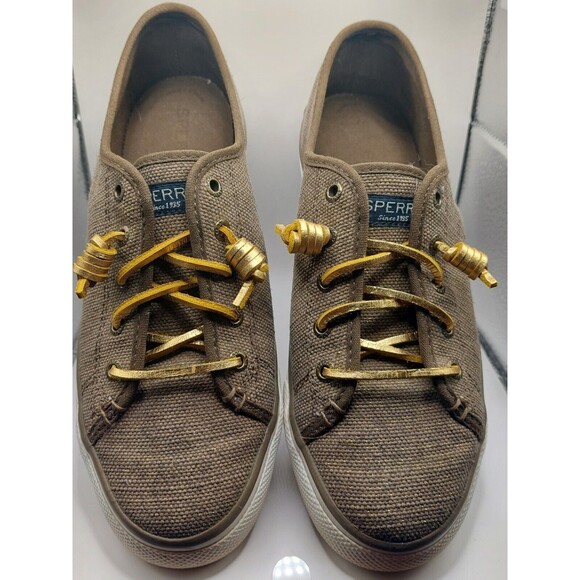 Sperry Shoes - Sperry Top-Sider Women’s SeaCoast Canteen Casual Shoes Size 8 Sparkle